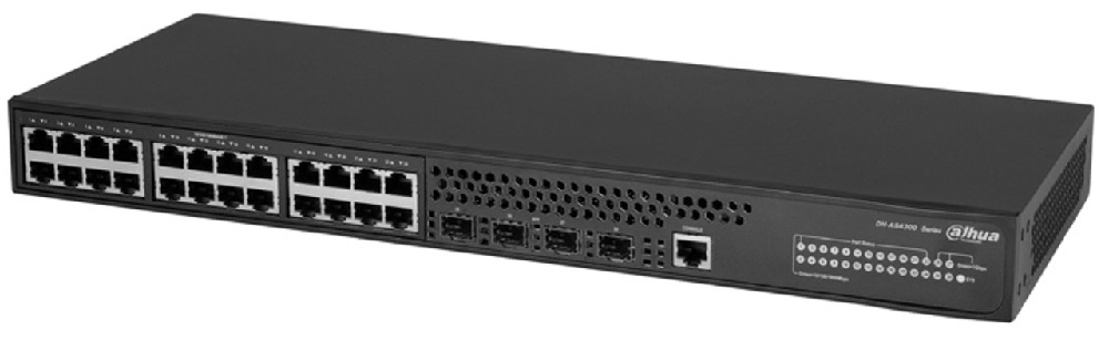 سوئیچ شبکه 24 پورت داهوا مدل DH-AS4300 24GT-4GF